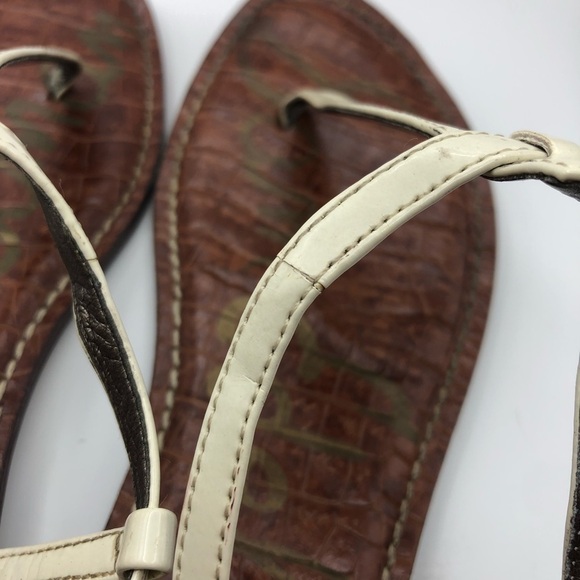 Sam Edelman GiGi womens cream thong sandals size 7.5 - Picture 5 of 7